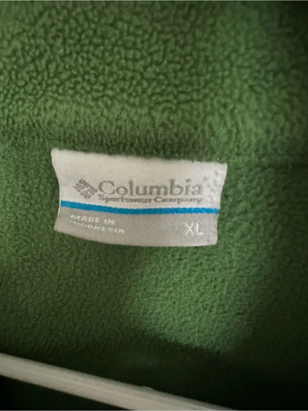 Men’s XL Columbia Green Fleece 1/4 Zip Pullover